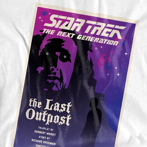 Star Trek Unisex Vuxen The Next Generation Säsong 1 Avsnitt 5 T-shirt White XXL