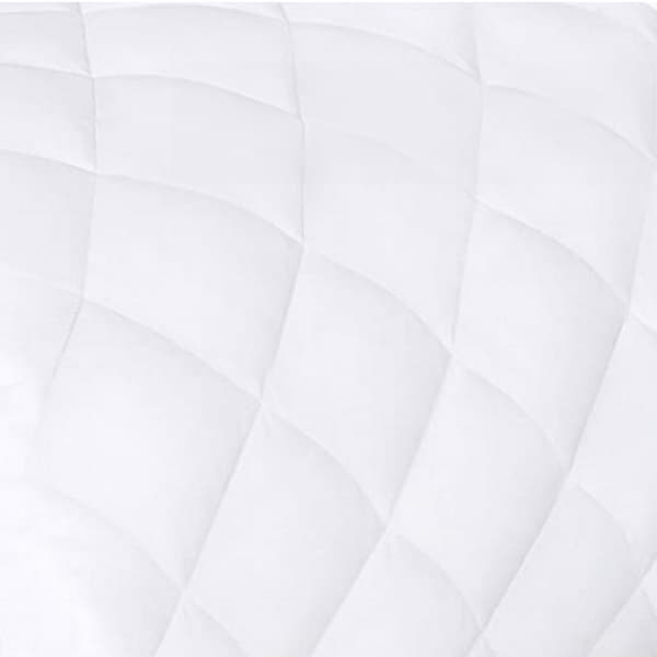K Collection Quilted Pillow Protector (2-pack) 49cm x 74cm B White 49cm x 74cm