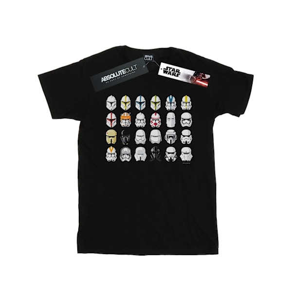 Star Wars Pojkar Trooper Hjälmar T-Shirt 9-11 År Svart Black 9-11 Years