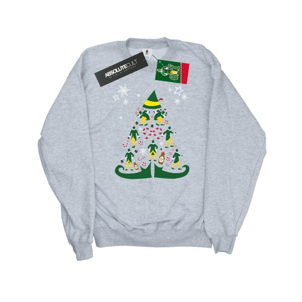 Elf Dam/Dam Christmas Tree Sweatshirt S Sports Grey Sports Grey S