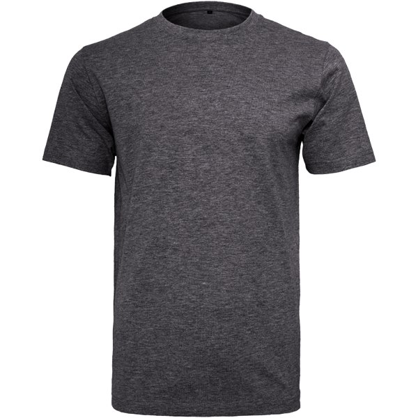 Bygg ditt varumärke Kortärmad herr T-shirt med rund hals 2XL Charc Charcoal 2XL