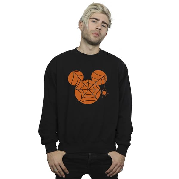 Mickey Mouse Herr Cobweb Sweatshirt L Svart Black L