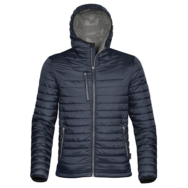 Stormtech Herr Gravity Huvförsedd Termisk Vinterjacka (Hållbar Vattenavvisande) Navy/Charcoal M