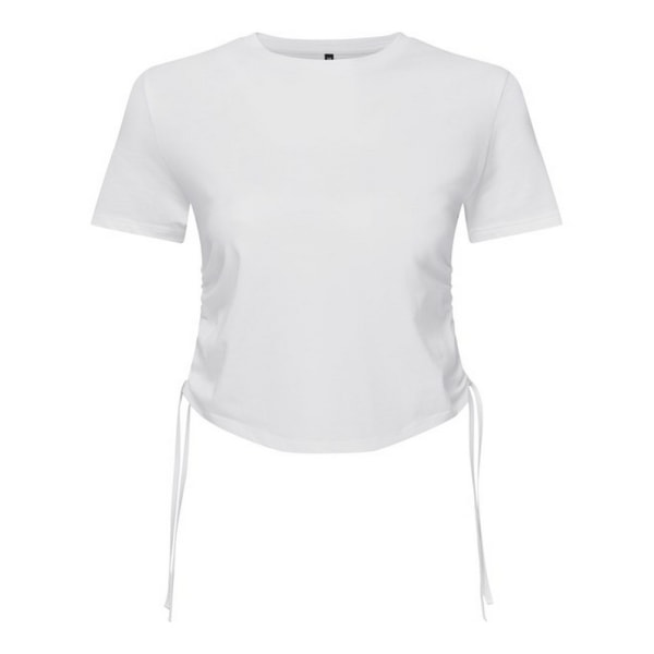 TriDri Dam/Dam Ruched Crop Top M Vit White M