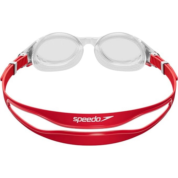 Speedo Biofuse simglasögon för män, en storlek, röd/silver/genomskinlig Red/Silver/Clear One Size