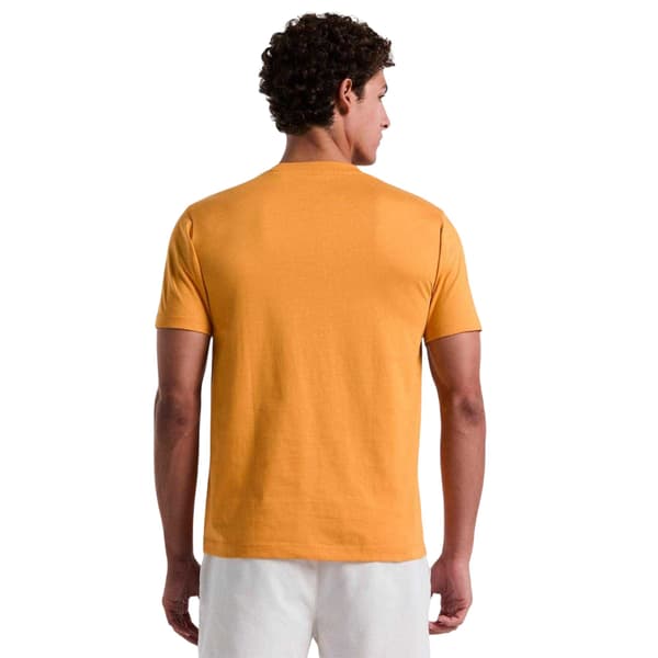 Original Penguin Herr Pete Broderad Logotyp T-Shirt S Gul Yellow S