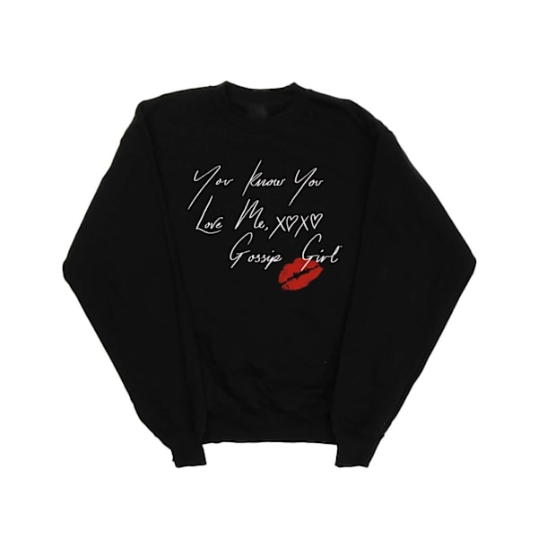 Gossip Girl Dam/Damer Du Vet Att Du Älskar Mig Sweatshirt M Svart Black M