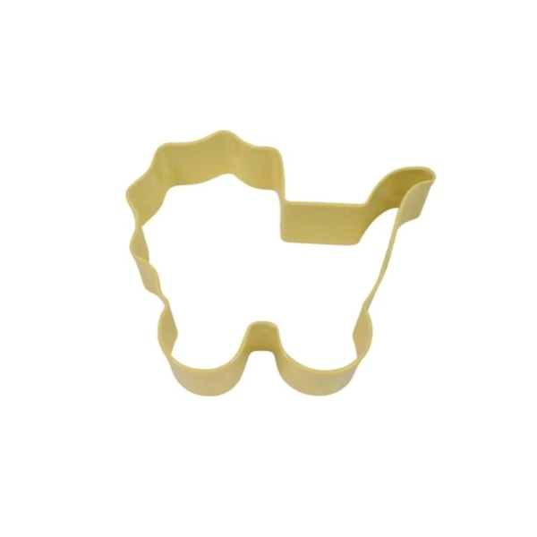 R&M Baby Carriage Poly-Resin Belagd Kakform En Storlek Gul Yellow One Size