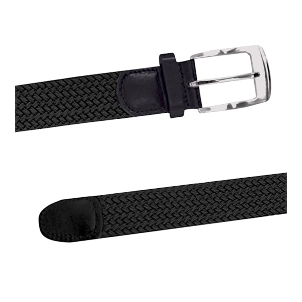 Duke D555 Simon Flätad Stretchbälte XL Svart Black XL