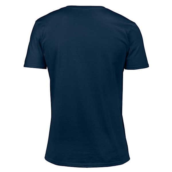 Gildan Unisex Vuxen Softstyle V-ringad T-shirt L Marinblå Navy L