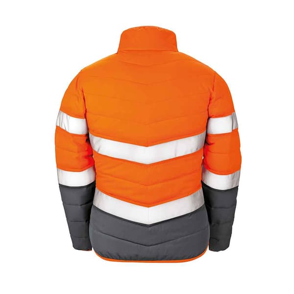 SAFE-GUARD by Result Dam/Dam Säkerhets Vadderad Jacka M Fluor Fluorescent Orange M