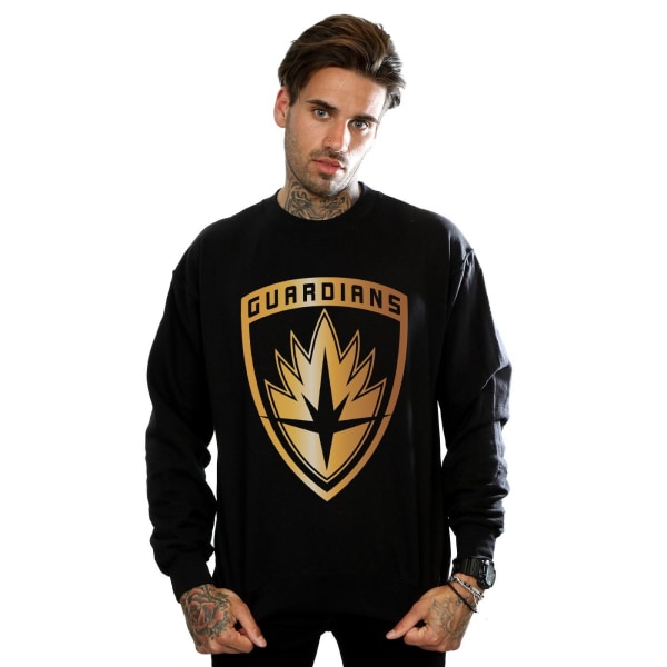 Marvel Herr Guardians Of The Galaxy Foil Badge Sweatshirt S Bla Black S