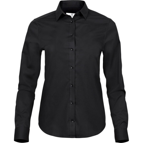 Tee Jays Dam/Ladies Luxury Stretch Shirt 2XL Svart Black 2XL