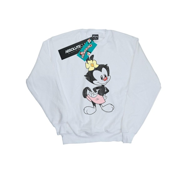 Animaniacs Girls Dot Classic Pose Sweatshirt 12-13 år Vit White 12-13 Years