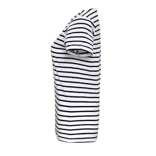 Asquith & Fox Dam/Damer Mariniere Coastal Kortärmad T-shirt White/Navy XS