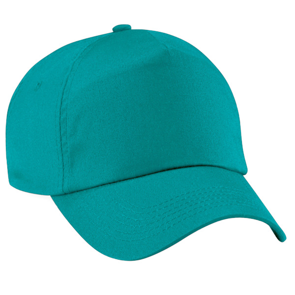 Beechfield Unisex Original 5-Panel Baseballkeps i enfärgad design, One Size Emerald One Size