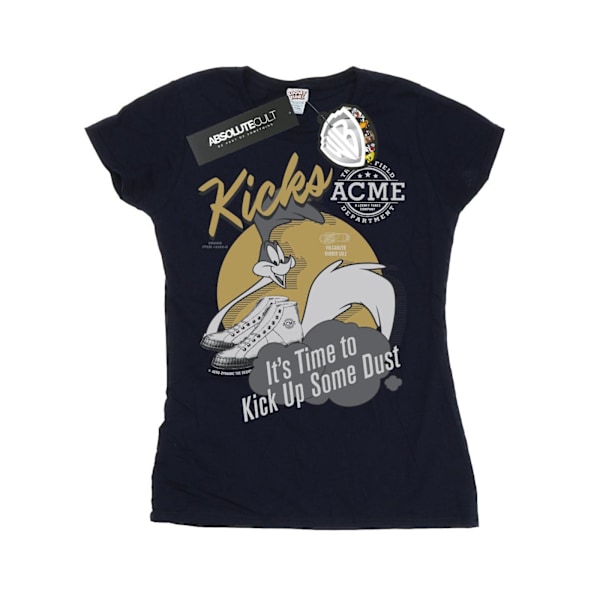 Looney Tunes Dam/Kvinnor Road Runner Kicks Bomull T-shirt XL Navy Blue XL