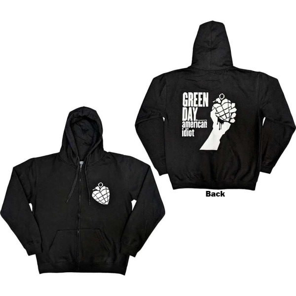 Green Day Unisex Adult American Idiot The Musical Full Zip Hood Black XL