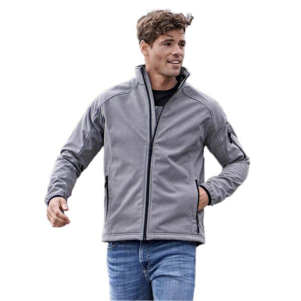Tee Jays Herr Performance Lättvikts Soft Shell Jacka 3XL Grå Grey Melange 3XL