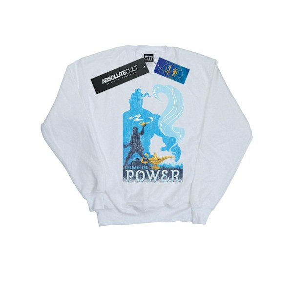 Disney Mens Aladdin Movie Unleash The Power Sweatshirt 3XL Vit White 3XL