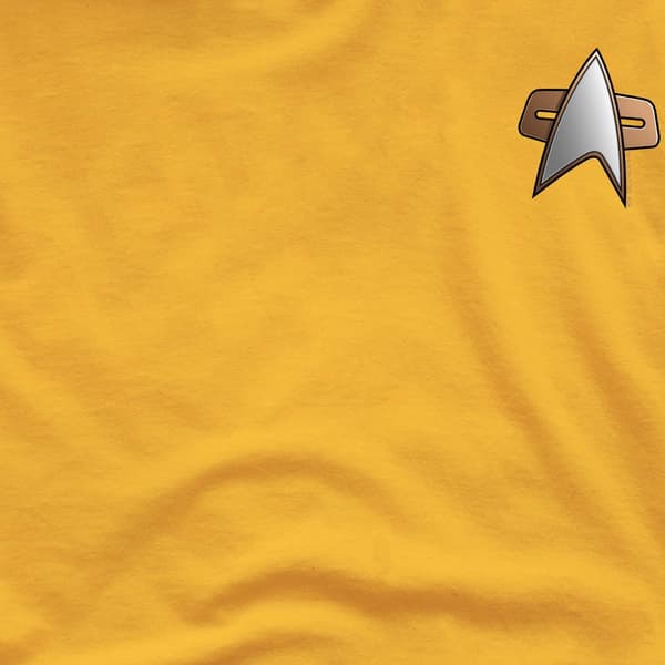 Star Trek Herr Deep Space Nine Engineering Emblem T-Shirt M Gol Gold M