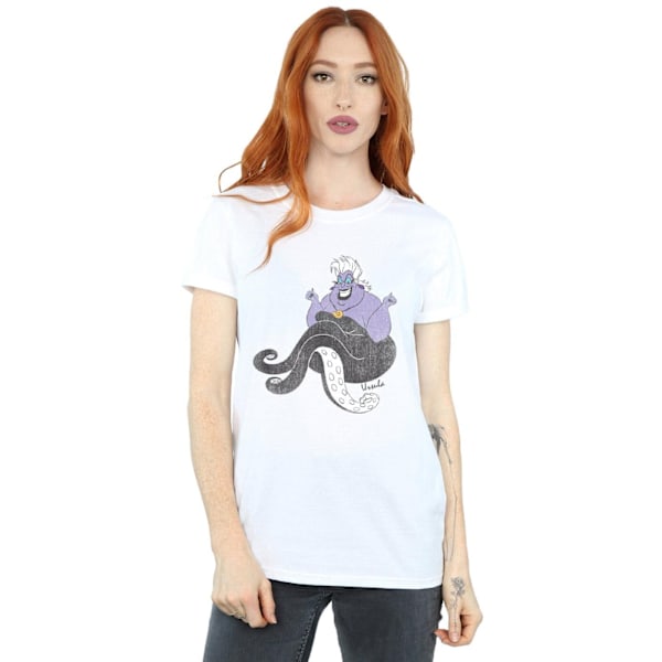 The Little Mermaid Dam/Damer Ursula Bomull Boyfriend T-Shir White L