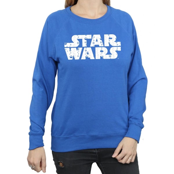 Star Wars Dam/Damer Jul-Logotyp Sweatshirt M Royal Blue Royal Blue M