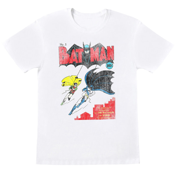 DC Comics Girls Batman Issue 1 Cover Bomull T-shirt 12-13 år White 12-13 Years