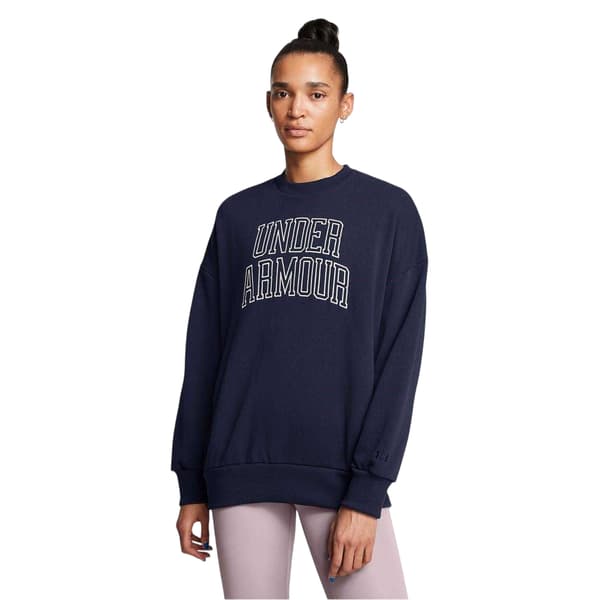 Under Armour Dam Icon Oversized Sweatshirt 12 UK Blå Blue 12 UK
