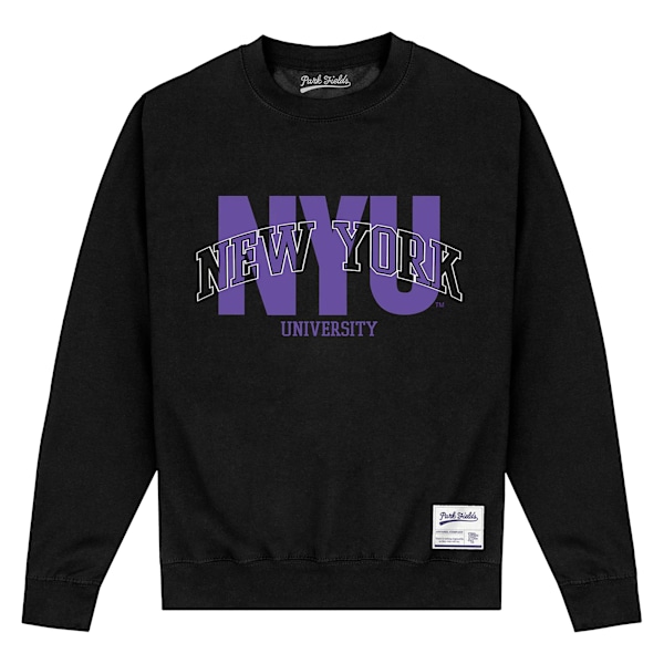 New York University Unisex Script Sweatshirt M Svart Black M