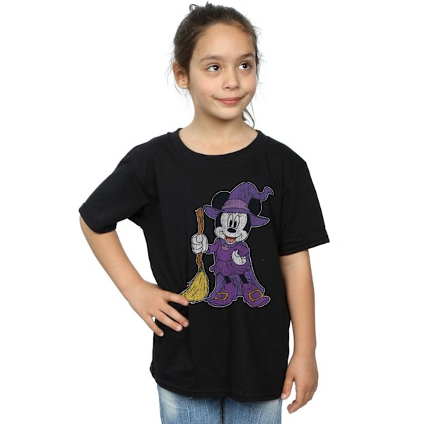 Disney Girls Minnie Mouse Häxkostym Bomull T-shirt 9-11 År Black 9-11 Years