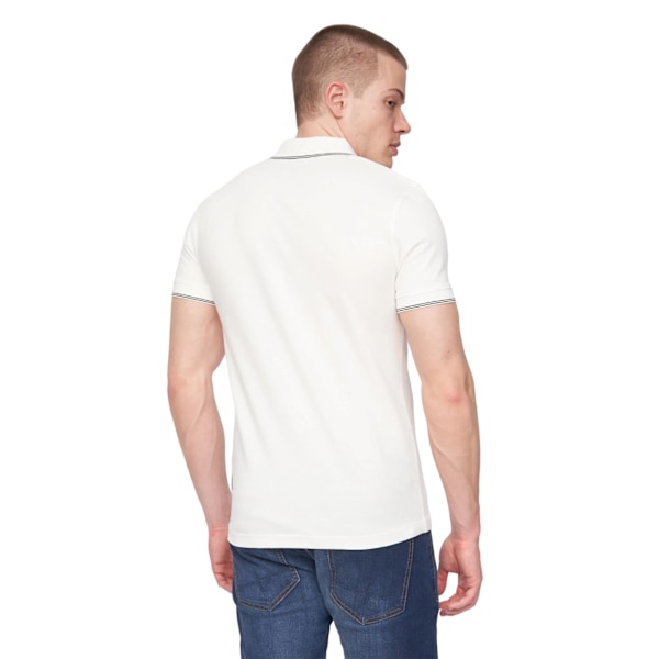 Henleys Herr Moorehen Poloshirt Storlek L Vit White L