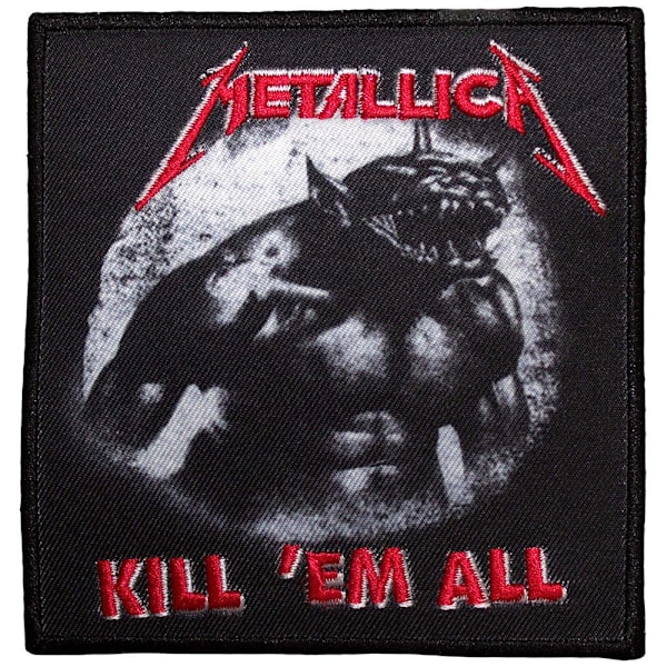 Metallica Kill ´Em All / Jump In The Fire Tryckt Strykmärke Black/White/Red One Size