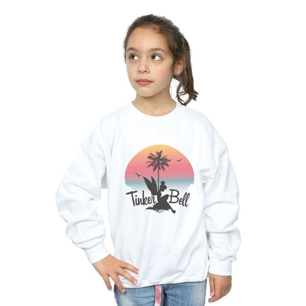Disney Girls Tinker Bell Sunset Sweatshirt 5-6 år Vit White 5-6 Years