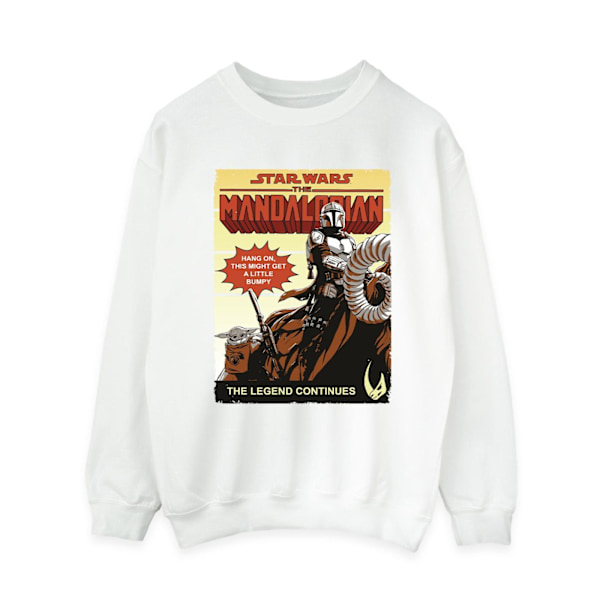 Star Wars The Mandalorian Dam Bumpy Ride Sweatshirt M White M