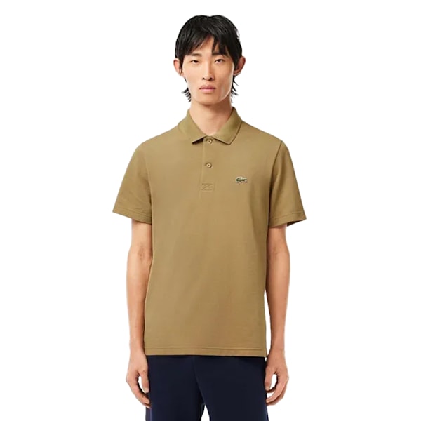 Lacoste Herr Polycotton Regular Pikétröja S Brun Brown S
