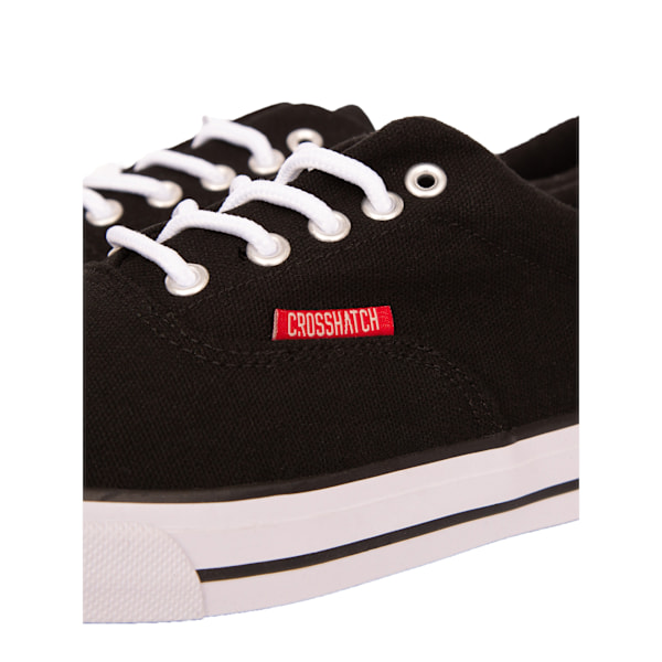 Crosshatch Herr Skywalk Canvas Träningsskor 10 UK Svart Black 10 UK