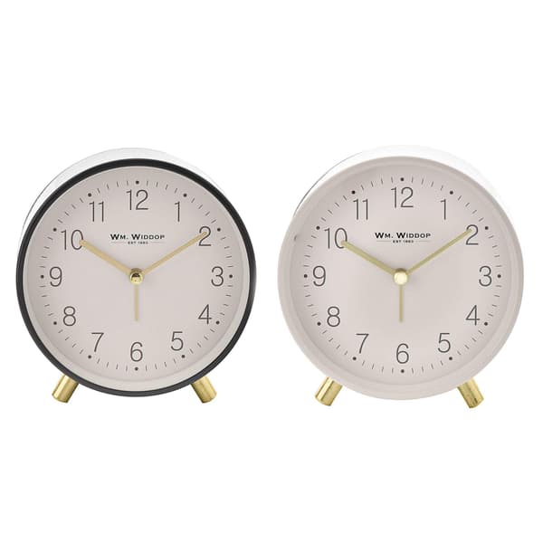 Hometime Väckarklocka Metallfötter Ljus & Snooze - Vit One Size White One Size