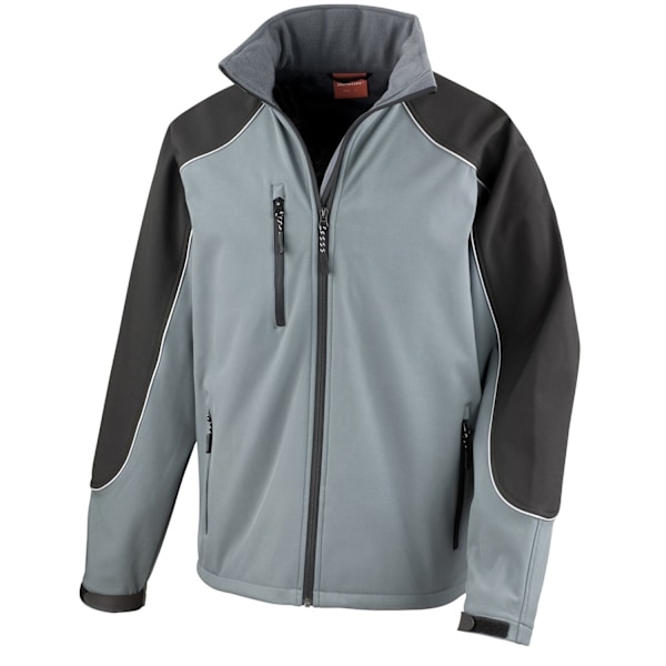 WORK-GUARD by Result Unisex Vuxen Ice Fell Huvförsedd Mjuk Skal Ja Grey/Black L