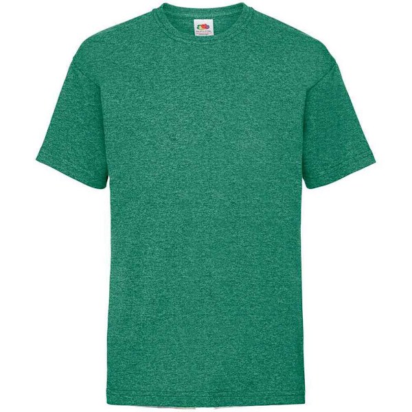 Fruit of the Loom Barn/Barn Valueweight T-shirt 9-11 år Retro Heather Green 9-11 Years