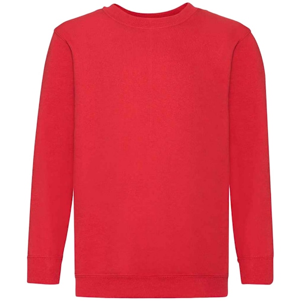 Fruit of the Loom Barn/Barnkläder Klassisk Drop Shoulder Sweatshirt Red 3-4 Years