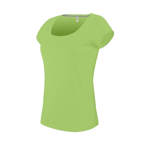 Kariban Dam/Kvinnor Båthalsad Kortärmad T-shirt XL Lime Lime XL