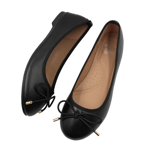 Where's That From Dam/Damer Bexley Slip-on Platta Pumps 5 UK Black 5 UK