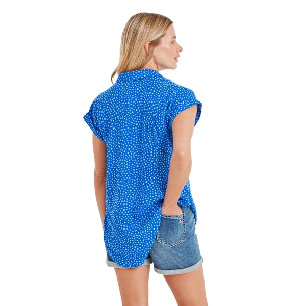 TOG24 Dam/Dam Alston Stars Capped Sleeved Shirt 10 UK Mykonos Blå Mykonos Blue 10 UK