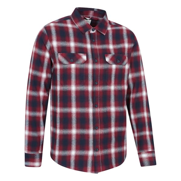 Mountain Warehouse Herr Trace Flanell Långärmad Skjorta M Berr Berry M