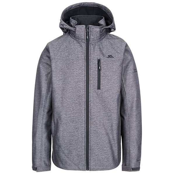 Trespass Mens Carter Vattentät Softshell Jacka XXS Grå Textu Grey Texture XXS