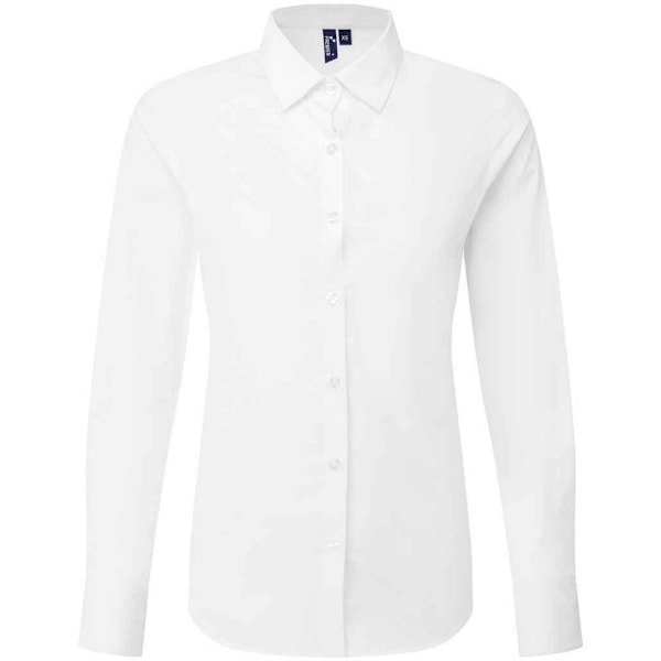 Premier Dam/Dam Recyclight Poplin Långärmad Skjorta 4XL White 4XL