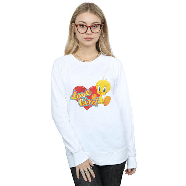 Looney Tunes Dam/Damer Tweety Pie Alla Hjärtans Dag Kärleksfågel White M