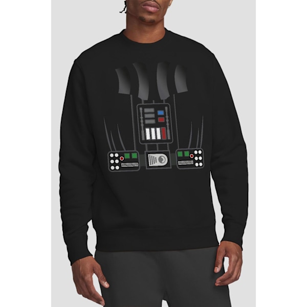 Star Wars Unisex Vuxen Darth Vader Kostym Sweatshirt S Svart Black S