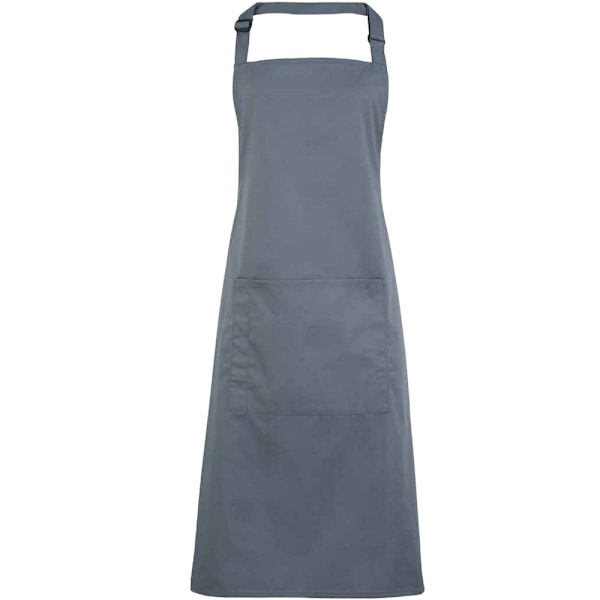Premier Unisex Vuxen Färger Fickor Full Förkläde En Storlek Stål Steel One Size